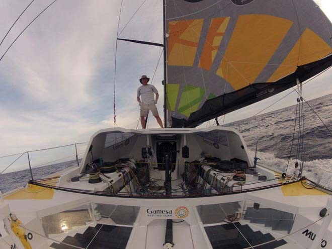 Mike Golding on board Gamesa - 2012 Vendee Globe © Mike Golding Yacht Racing http://www.mikegolding.com
